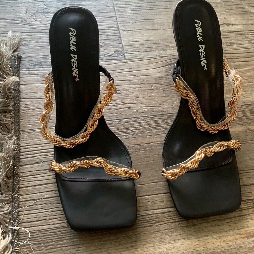 Public desire Brooke chain heels